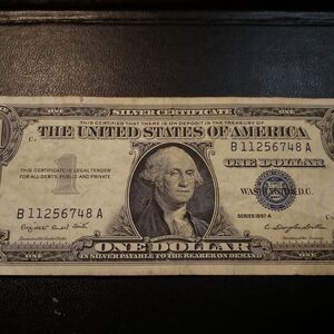 1957 A Vintage Silver Certificate One Dollar Bill